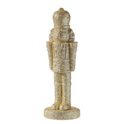 X-MAS Deko-Nussknacker Glitter beflockt - Polyethylen - Gold