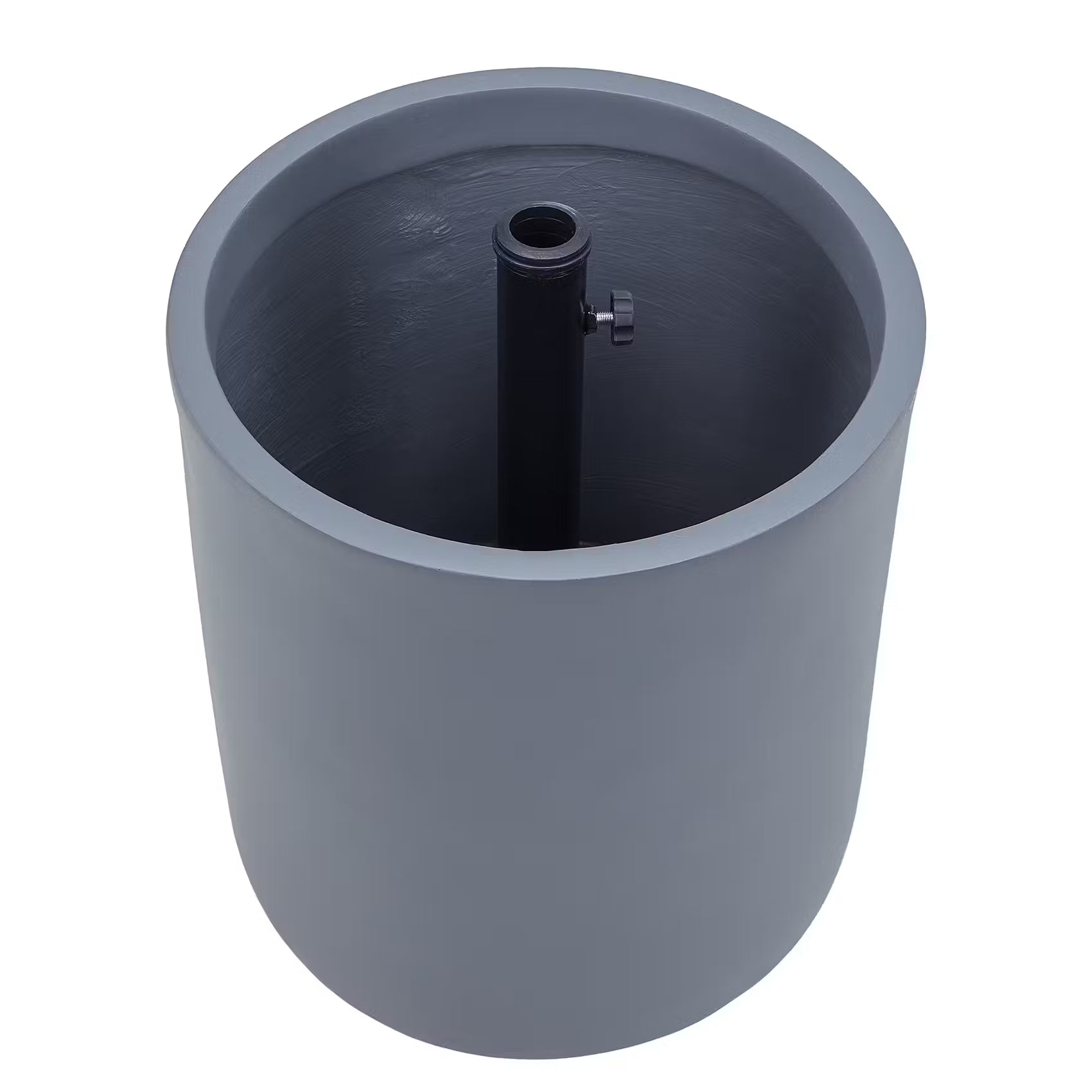 SOMBRIO Sonnenschirm mit Ständer - MGO/Keramik/Polyethylen/Polyester - Grau
