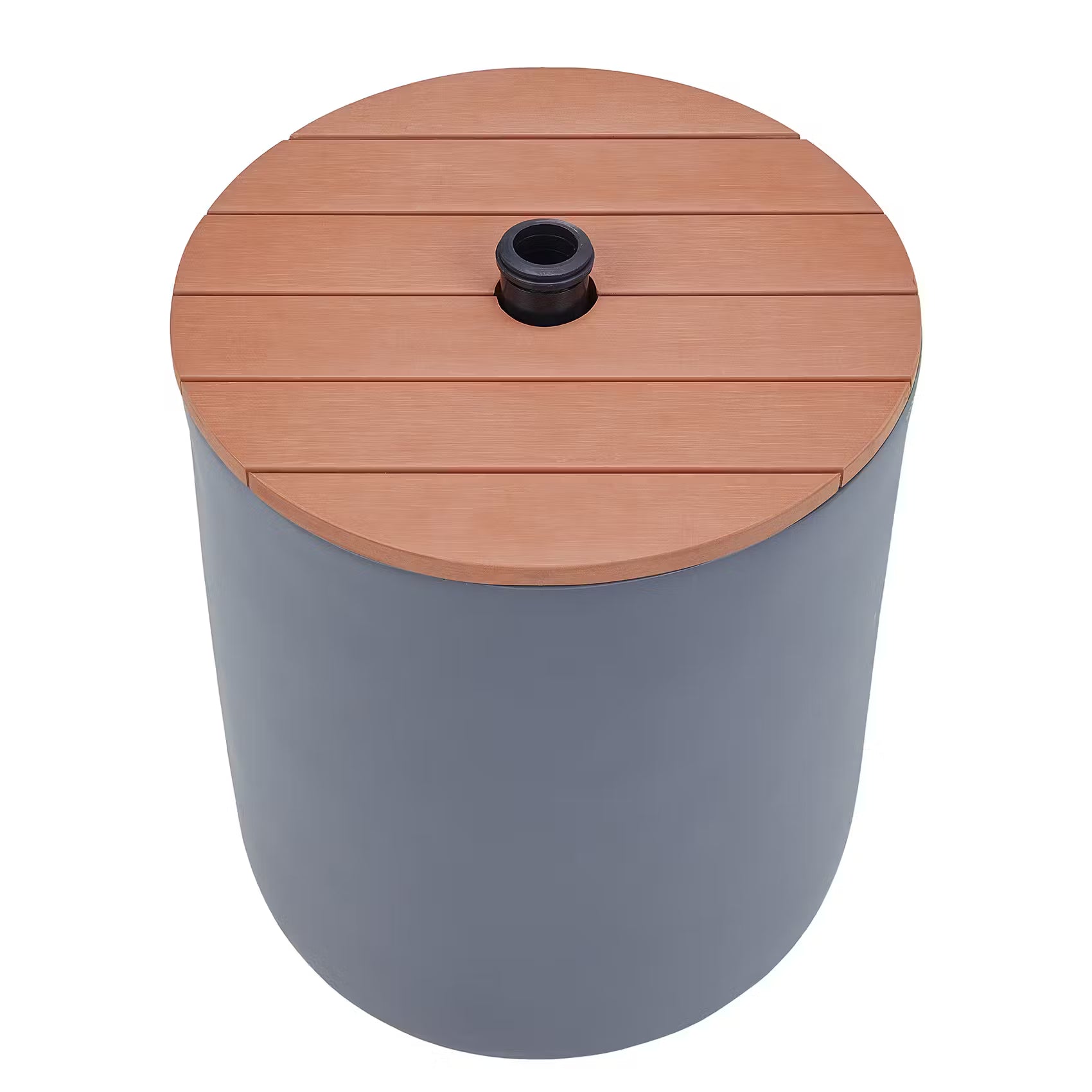 SOMBRIO Sonnenschirm mit Ständer - MGO/Keramik/Polyethylen/Polyester - Grau
