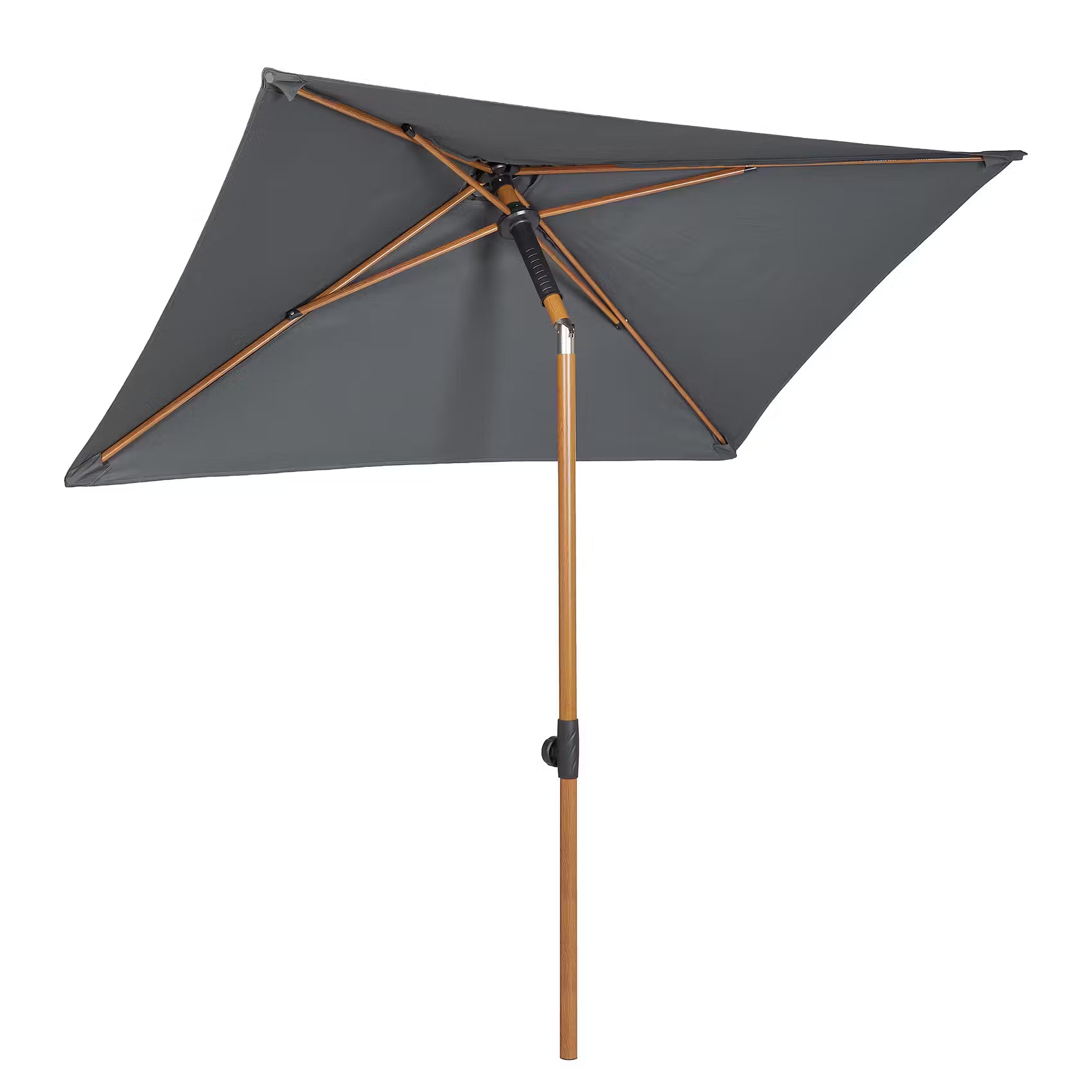 SOMBRIO Sonnenschirm mit Ständer - MGO/Keramik/Polyethylen/Polyester - Grau