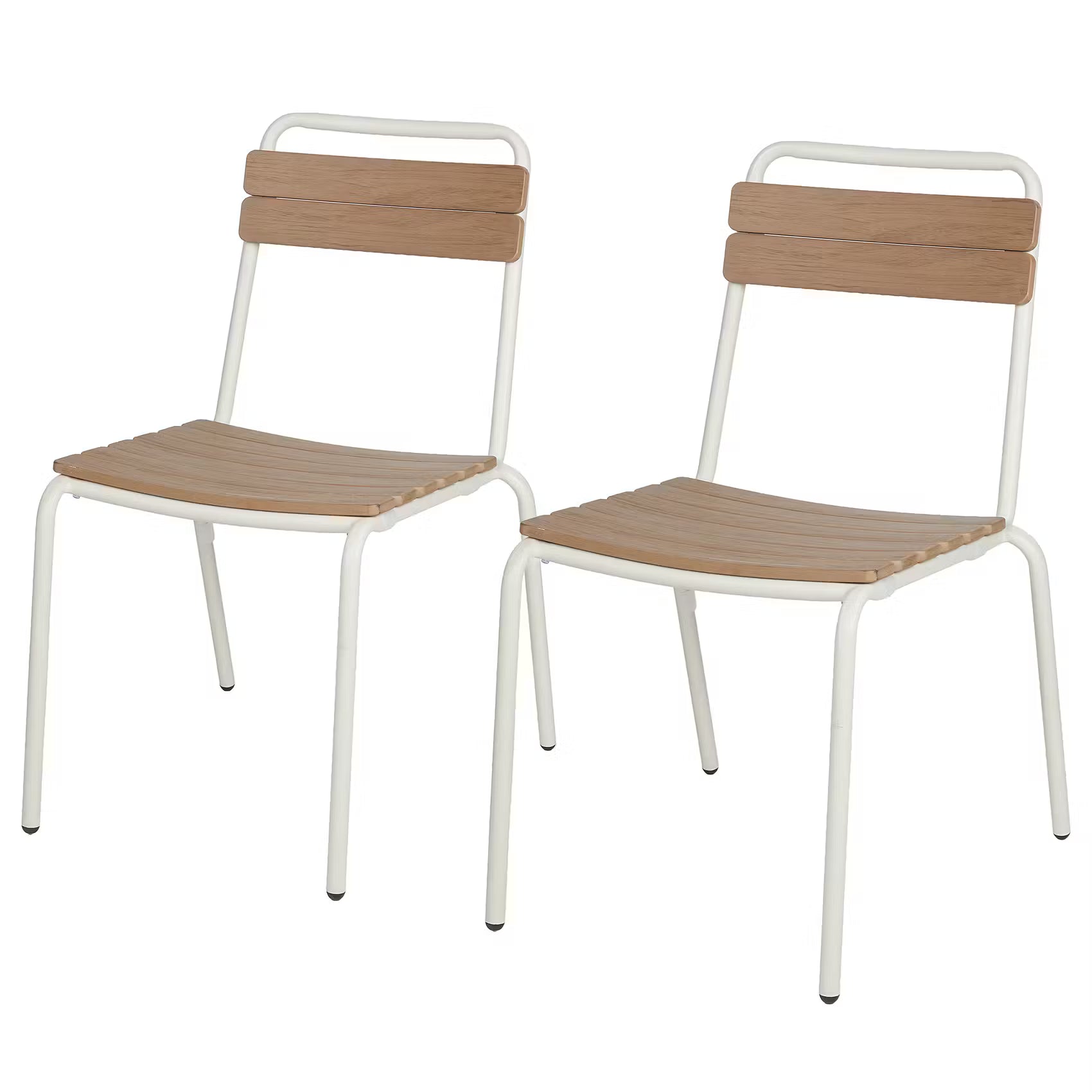 TONKA Stapelstuhl 2er-Set - Stahl/Polyethylen - Beige