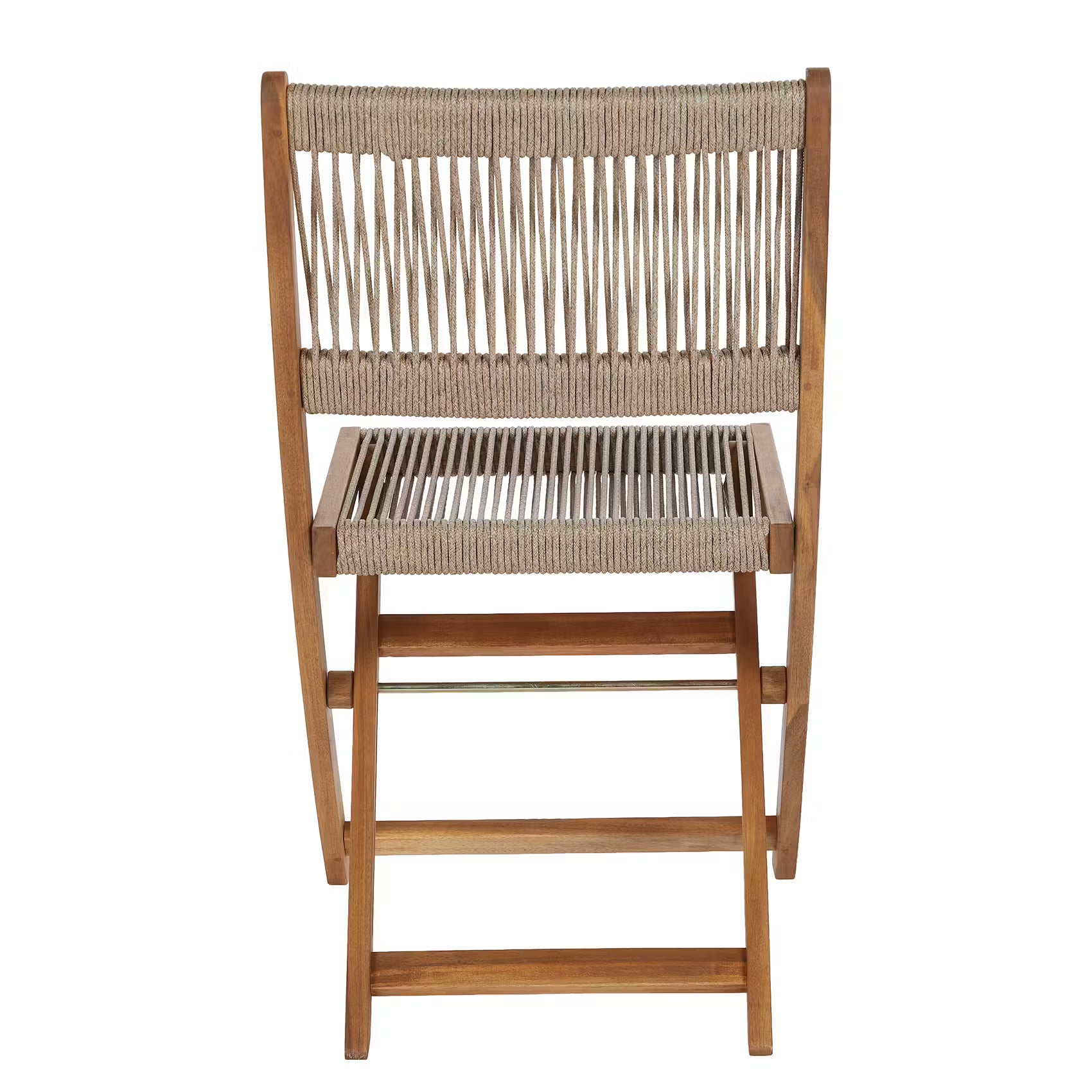 BOHO GARDEN Gartenmöbel-Set 3-tlg. - Akazienholz/Polyester - Braun/Beige