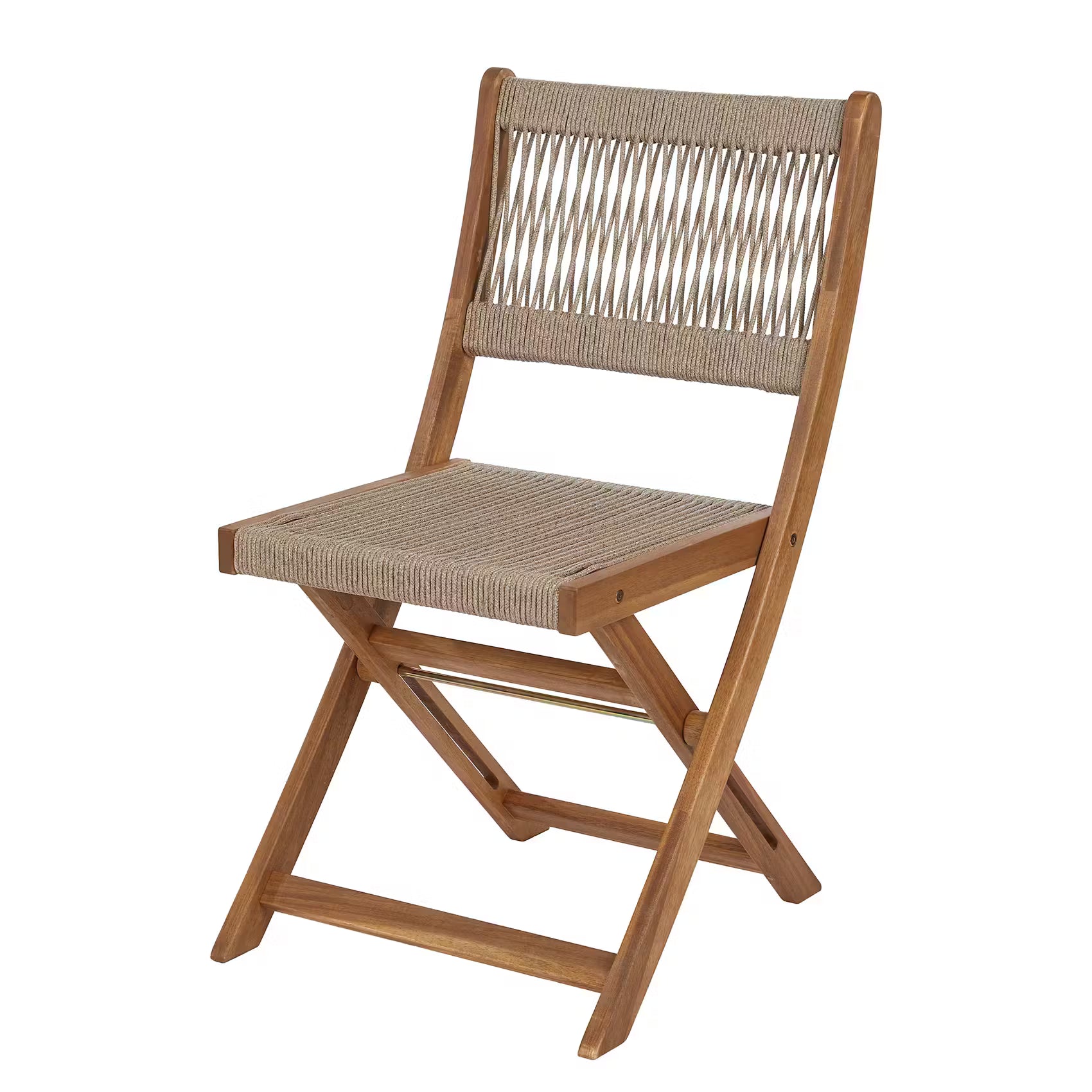 BOHO GARDEN Gartenmöbel-Set 5-tlg. - Akazienholz/Polyester - Braun/Beige