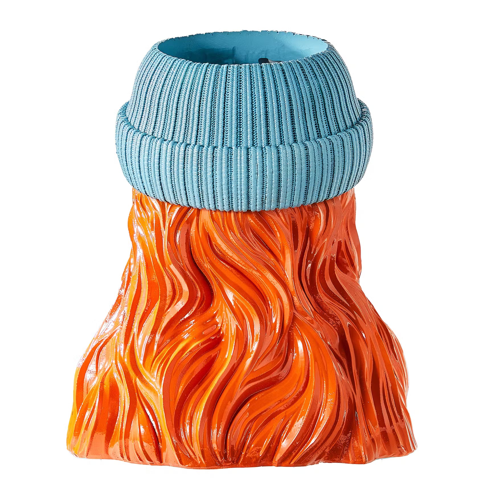 APRÉS-SKI Vase - Polyresin - Türkis/Silber