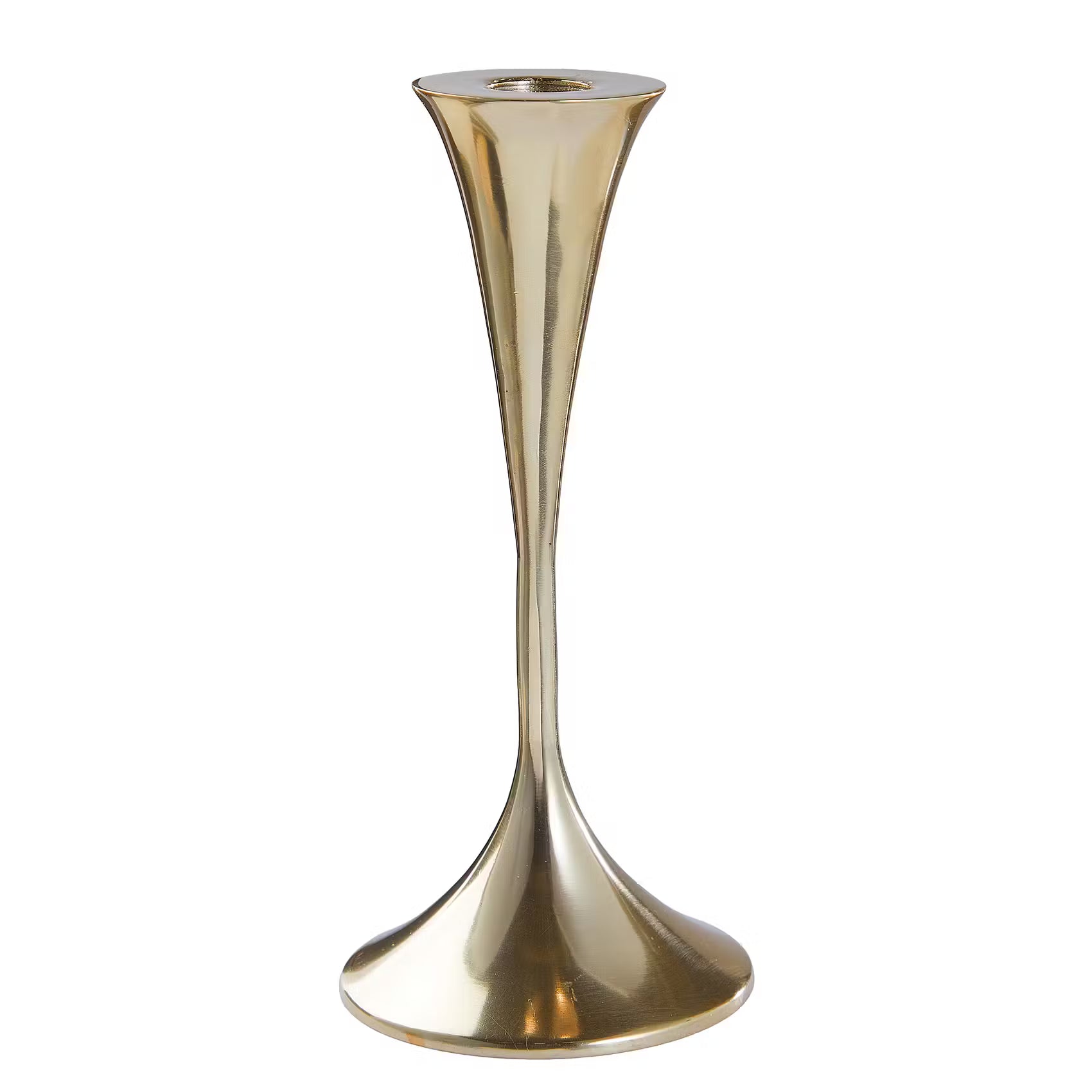HIGHLIGHT Kerzenhalter - Aluminium - Gold - Höhe: 20 cm