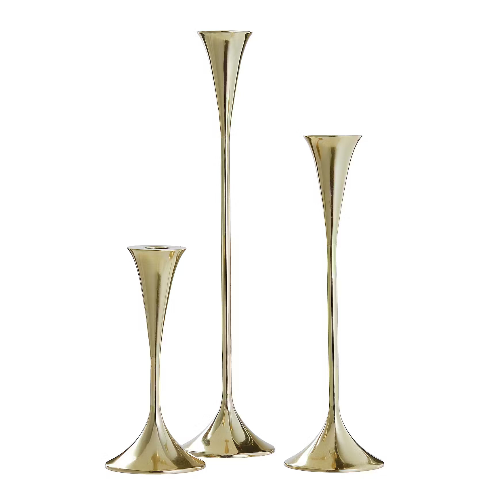 HIGHLIGHT Kerzenhalter - Aluminium - Gold - Höhe: 30 cm