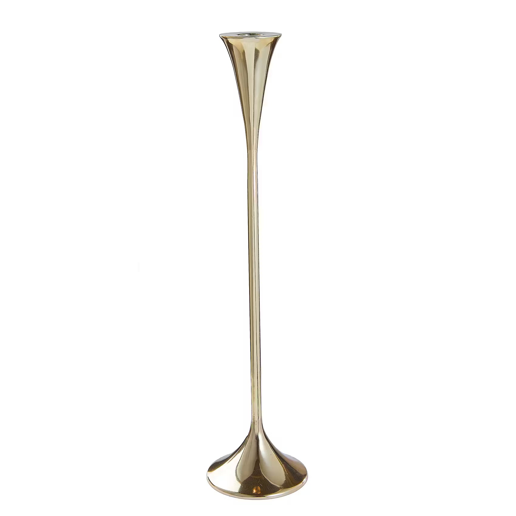 HIGHLIGHT Kerzenhalter - Aluminium - Gold - Höhe: 40 cm