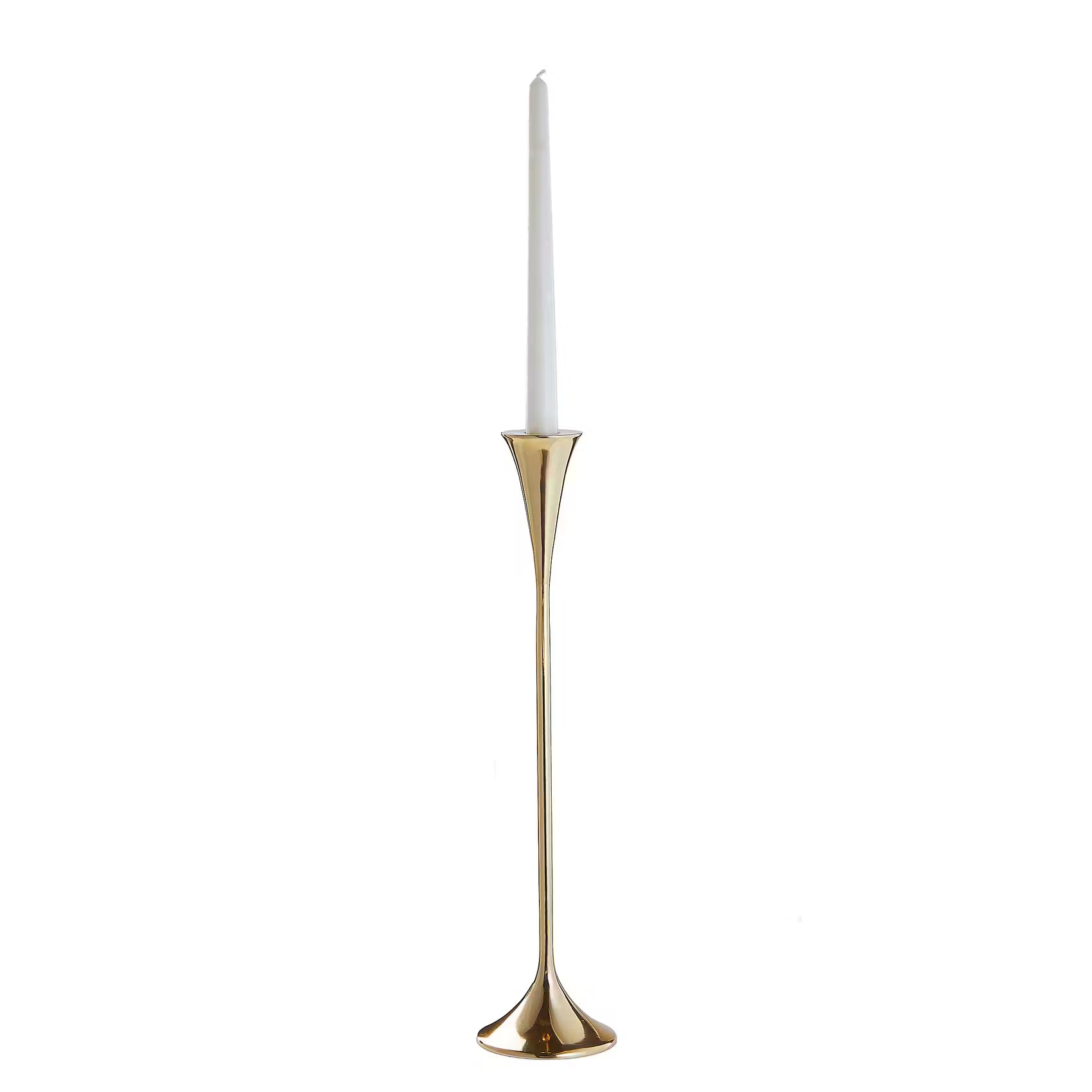 HIGHLIGHT Kerzenhalter - Aluminium - Gold - Höhe: 40 cm