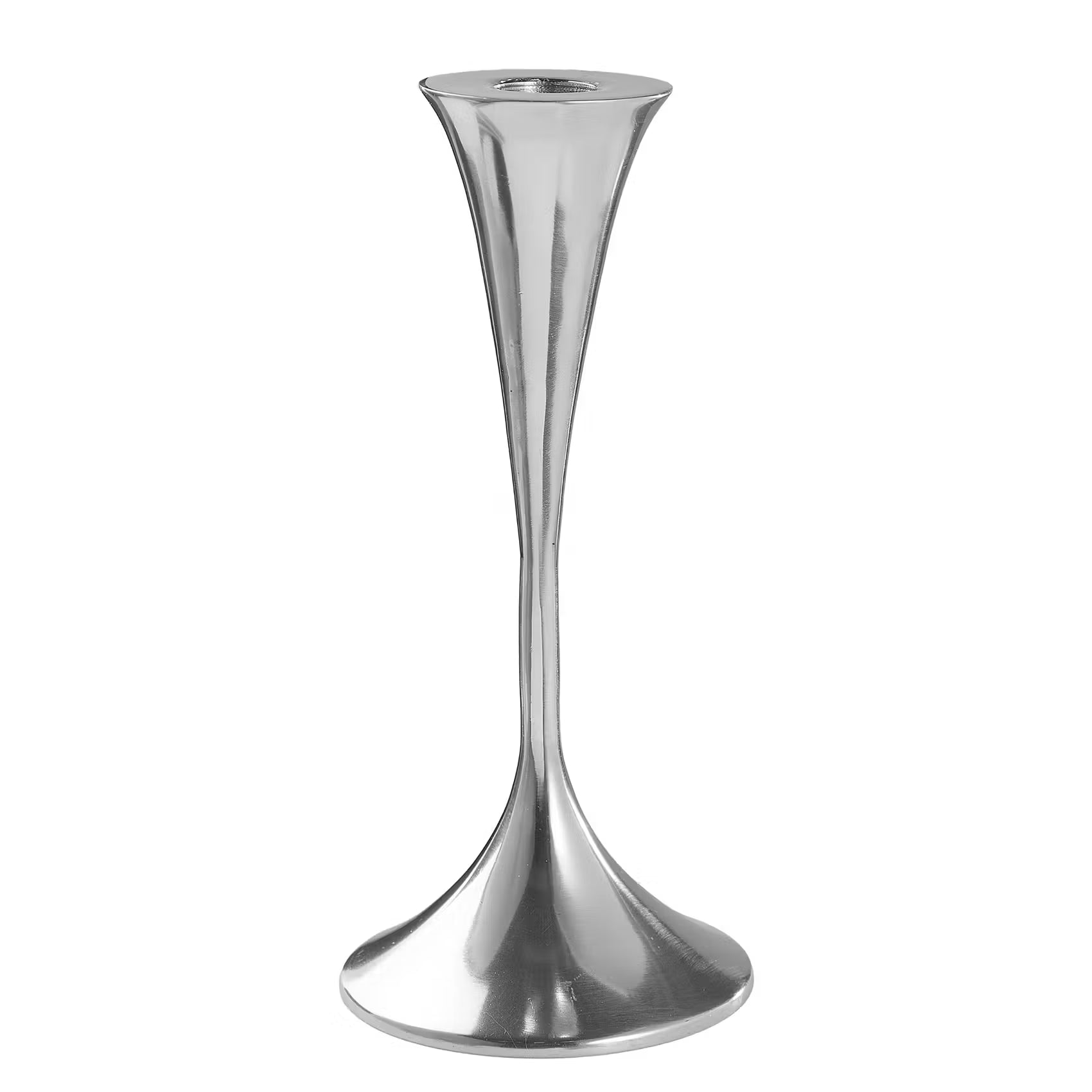 HIGHLIGHT Kerzenhalter - Aluminium - Silber - Höhe: 20 cm