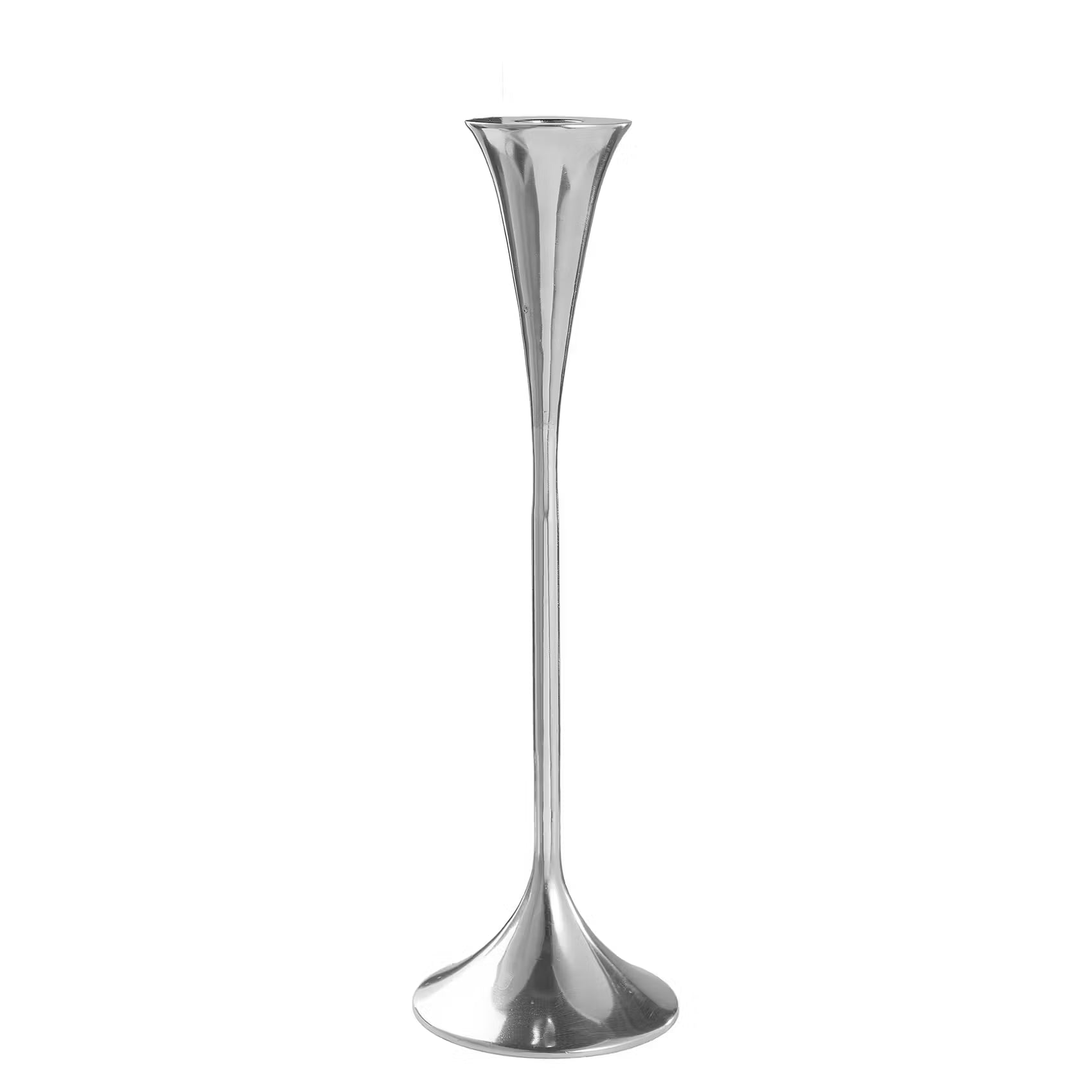 HIGHLIGHT Kerzenhalter - Aluminium - Silber - Höhe: 30 cm