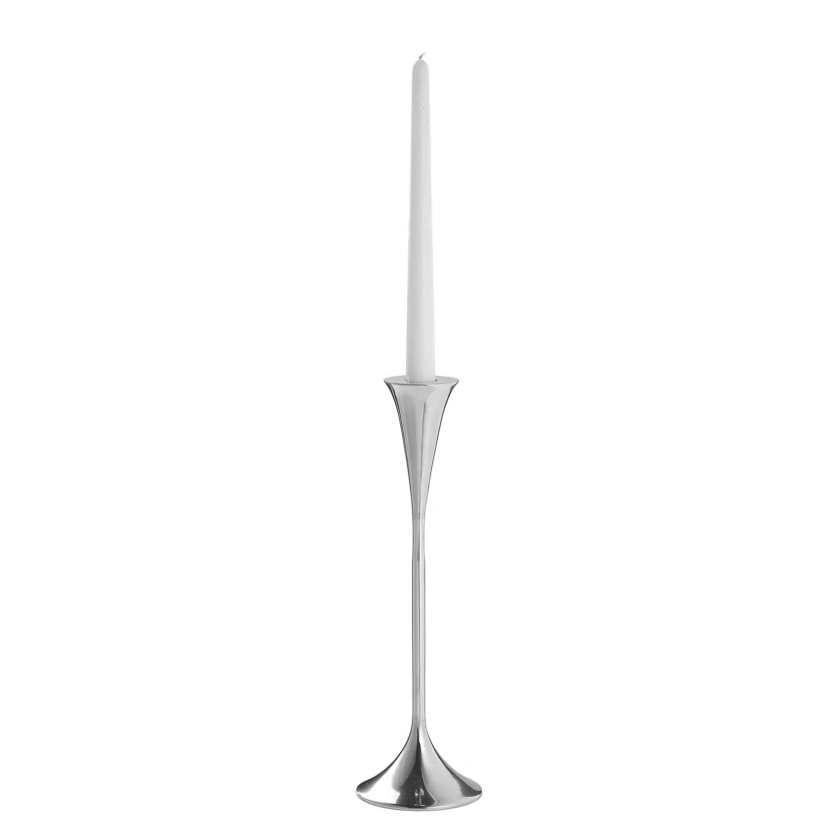 HIGHLIGHT Kerzenhalter - Aluminium - Silber - Höhe: 30 cm
