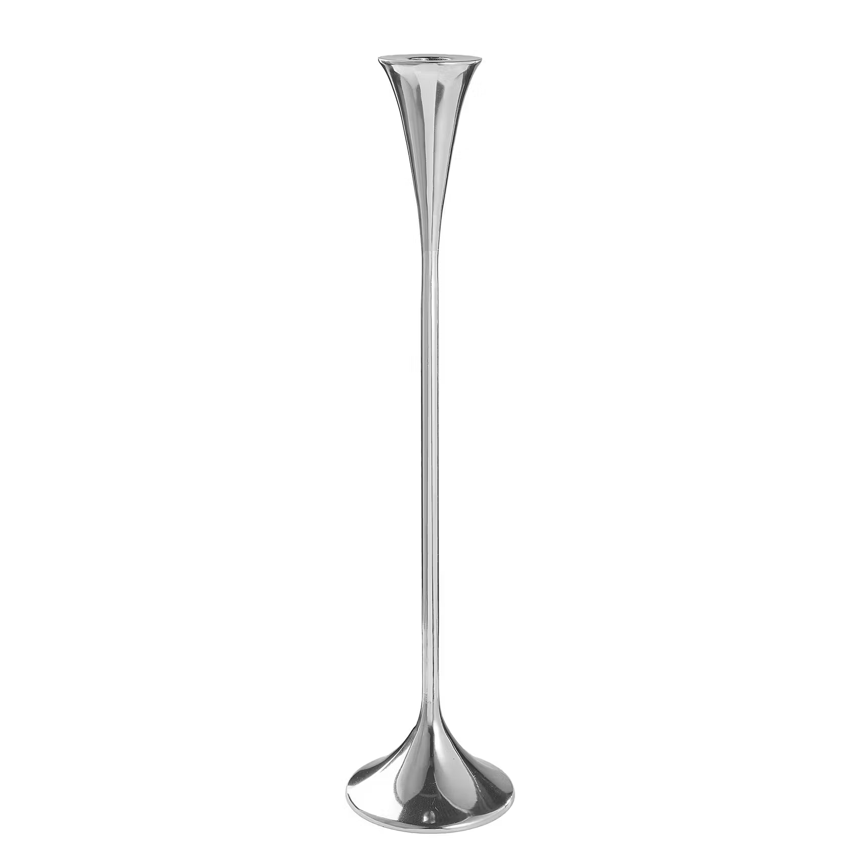 HIGHLIGHT Kerzenhalter - Aluminium - Silber - Höhe: 40 cm