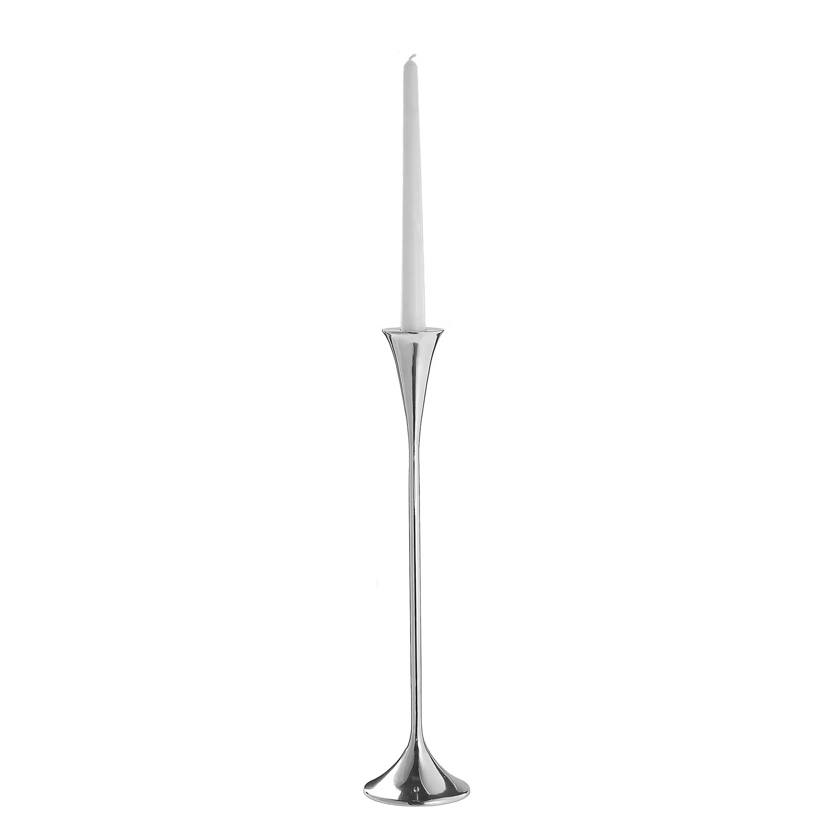 HIGHLIGHT Kerzenhalter - Aluminium - Silber - Höhe: 40 cm