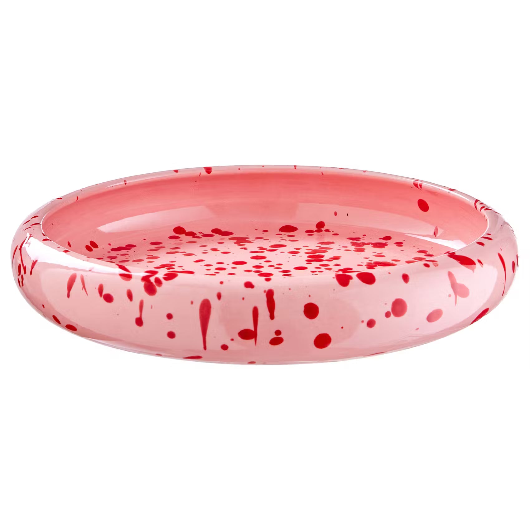 BOOGY SPLASH Pastateller - Steinzeug - Pink