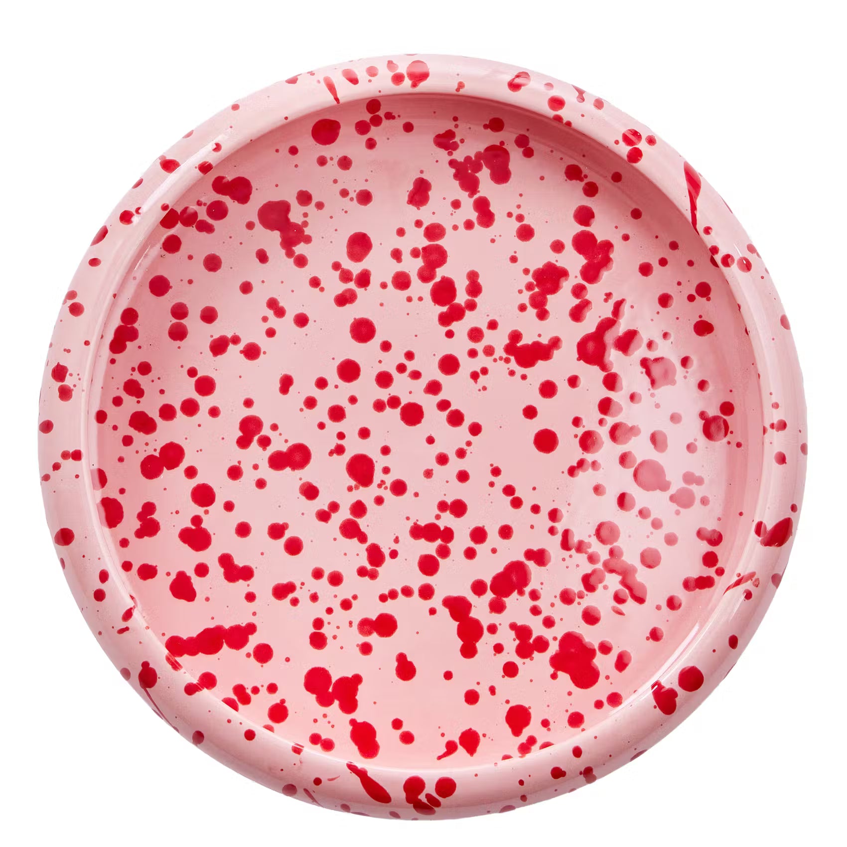 BOOGY SPLASH Pastateller - Steinzeug - Pink
