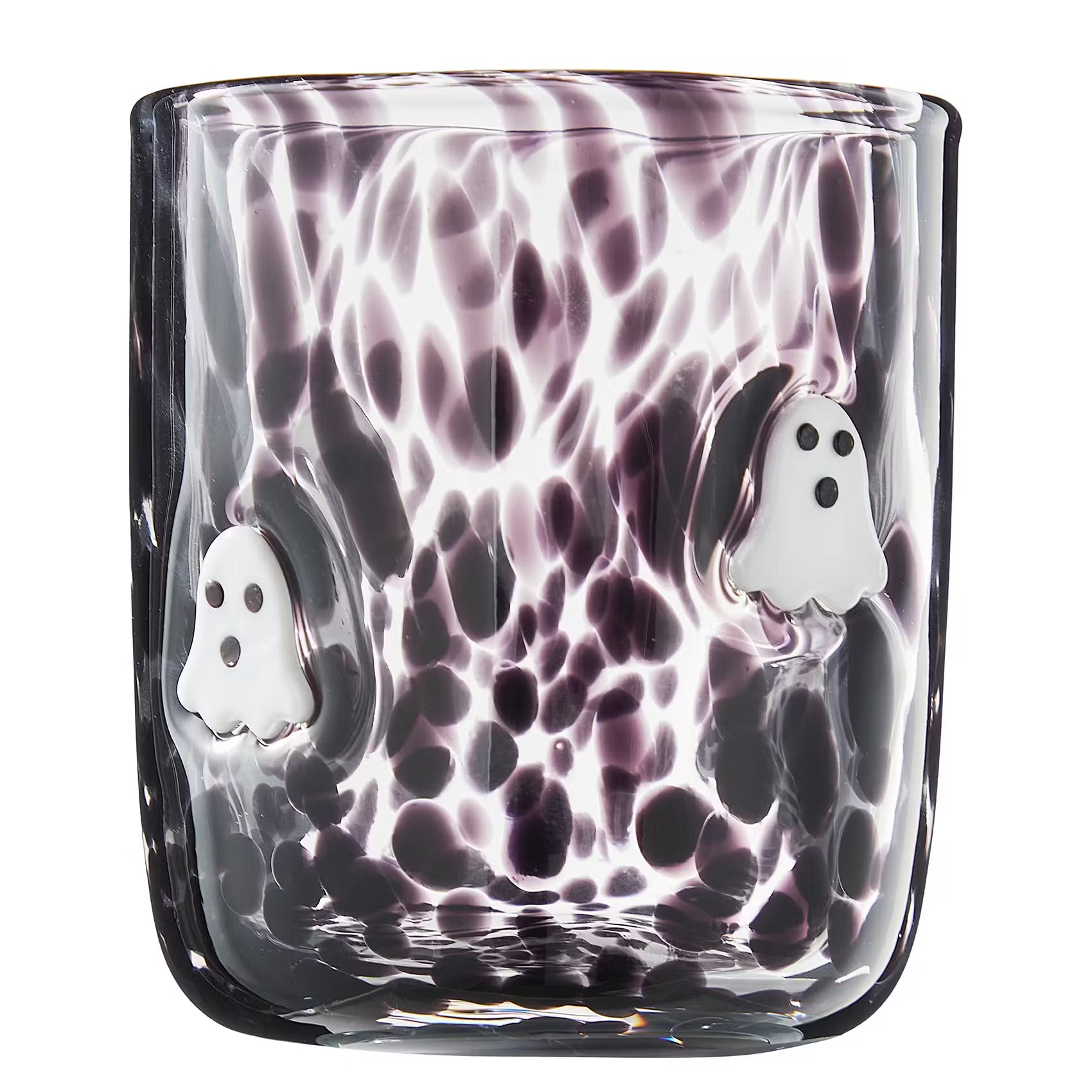 HALLOWEEN Trinkglas Konfetti Geist - Normalglas - Schwarz
