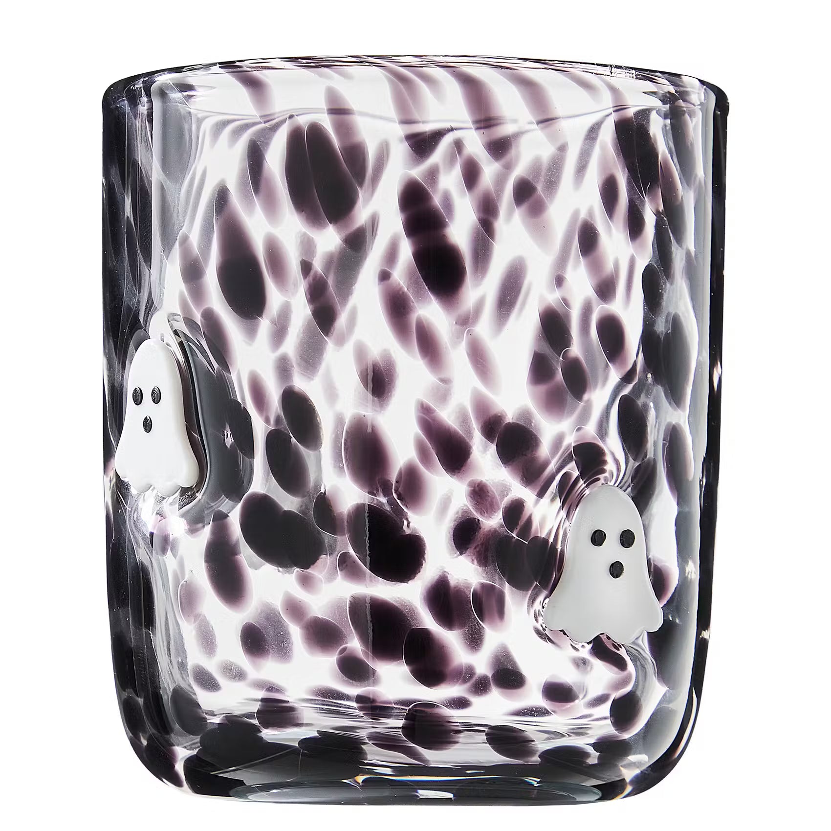 HALLOWEEN Trinkglas Konfetti Geist - Normalglas - Schwarz