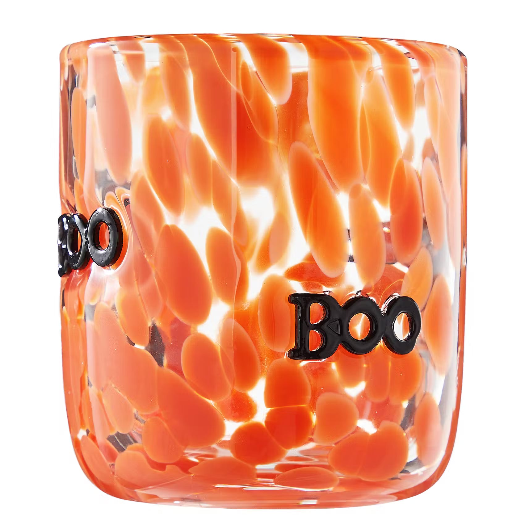 HALLOWEEN Trinkglas Konfetti Boo - Normalglas - Orange