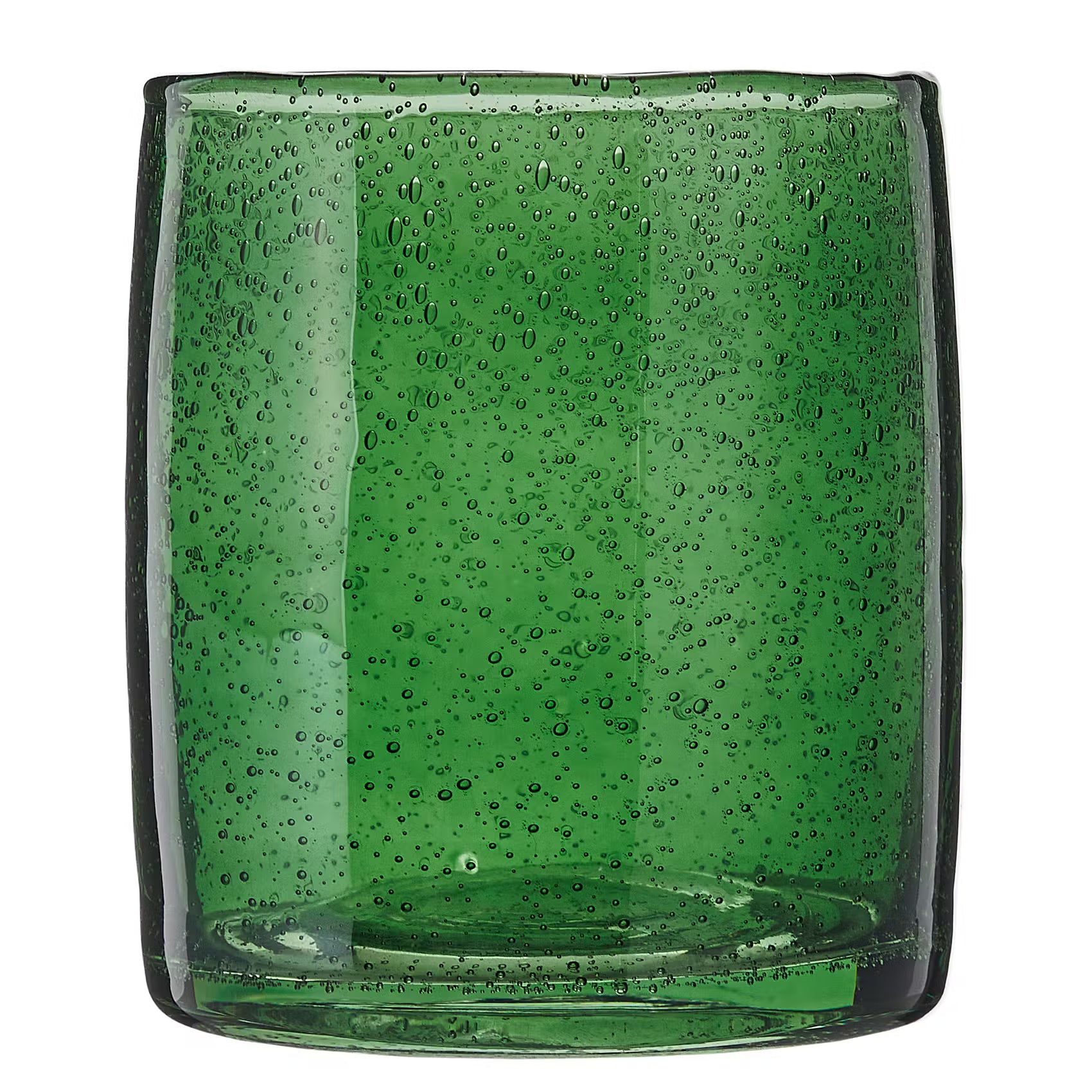 MEDLEY Windlicht - Buntglas - Grün - Höhe: 11 cm