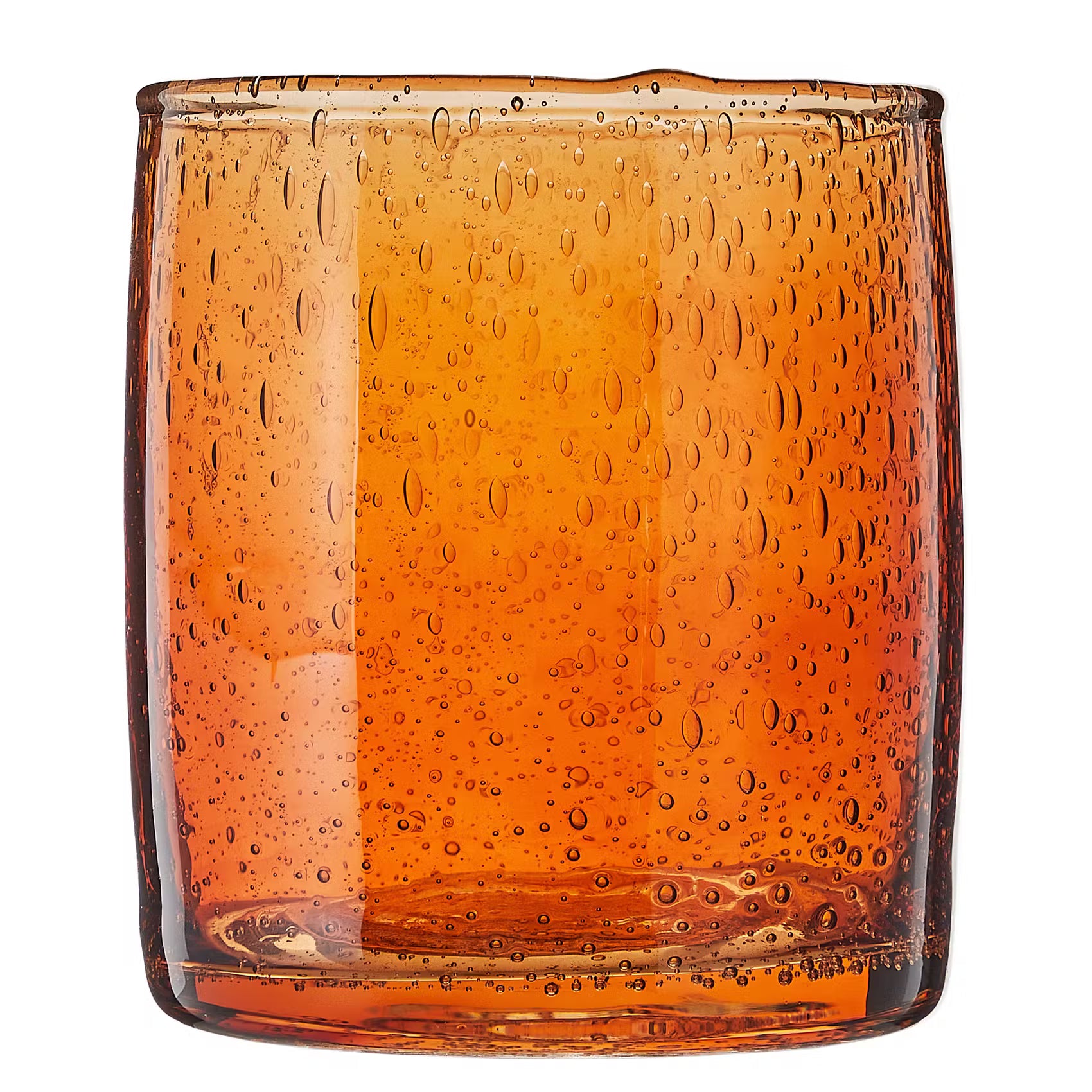 MEDLEY Windlicht - Buntglas - Gelb - Höhe: 11 cm