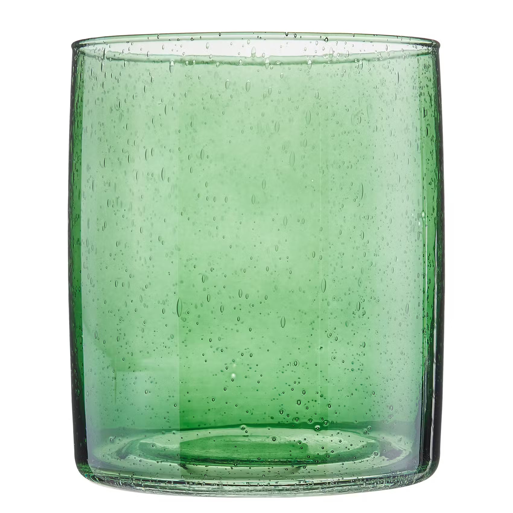 MEDLEY Windlicht - Buntglas - Grün - Höhe: 17 cm