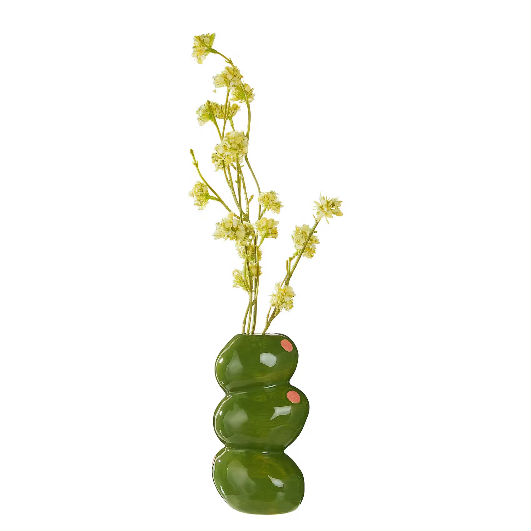 OLIVES Vase Oliven - Steinzeug - Grün