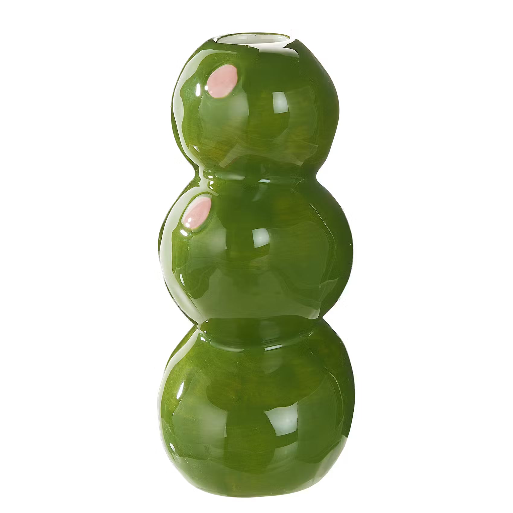 OLIVES Vase Oliven - Steinzeug - Grün