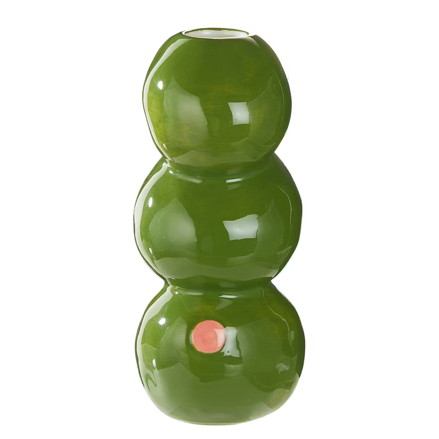 OLIVES Vase Oliven - Steinzeug - Grün