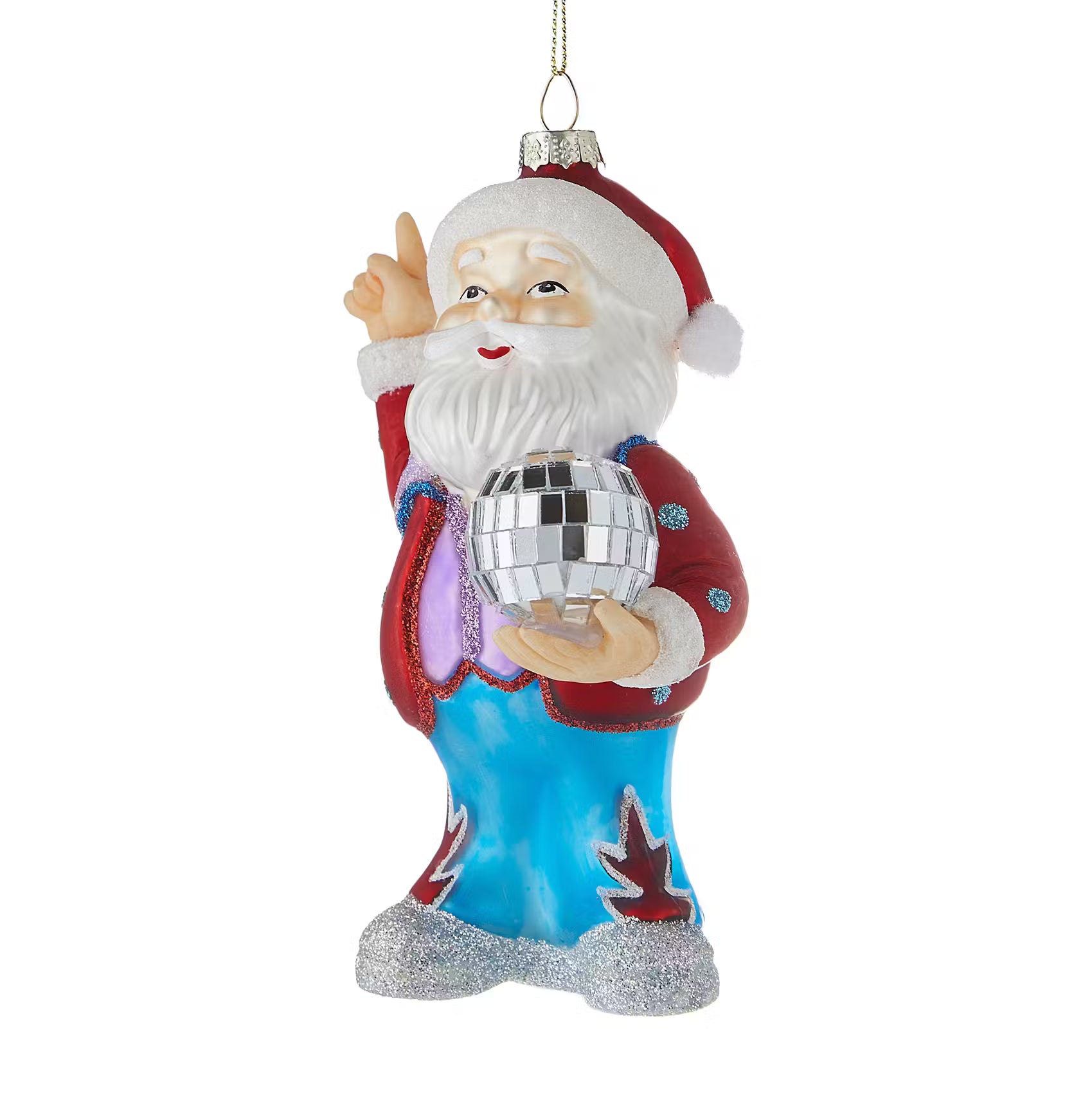 HANG ON Baumanhänger Disco Santa - Borosilikatglas - Rot
