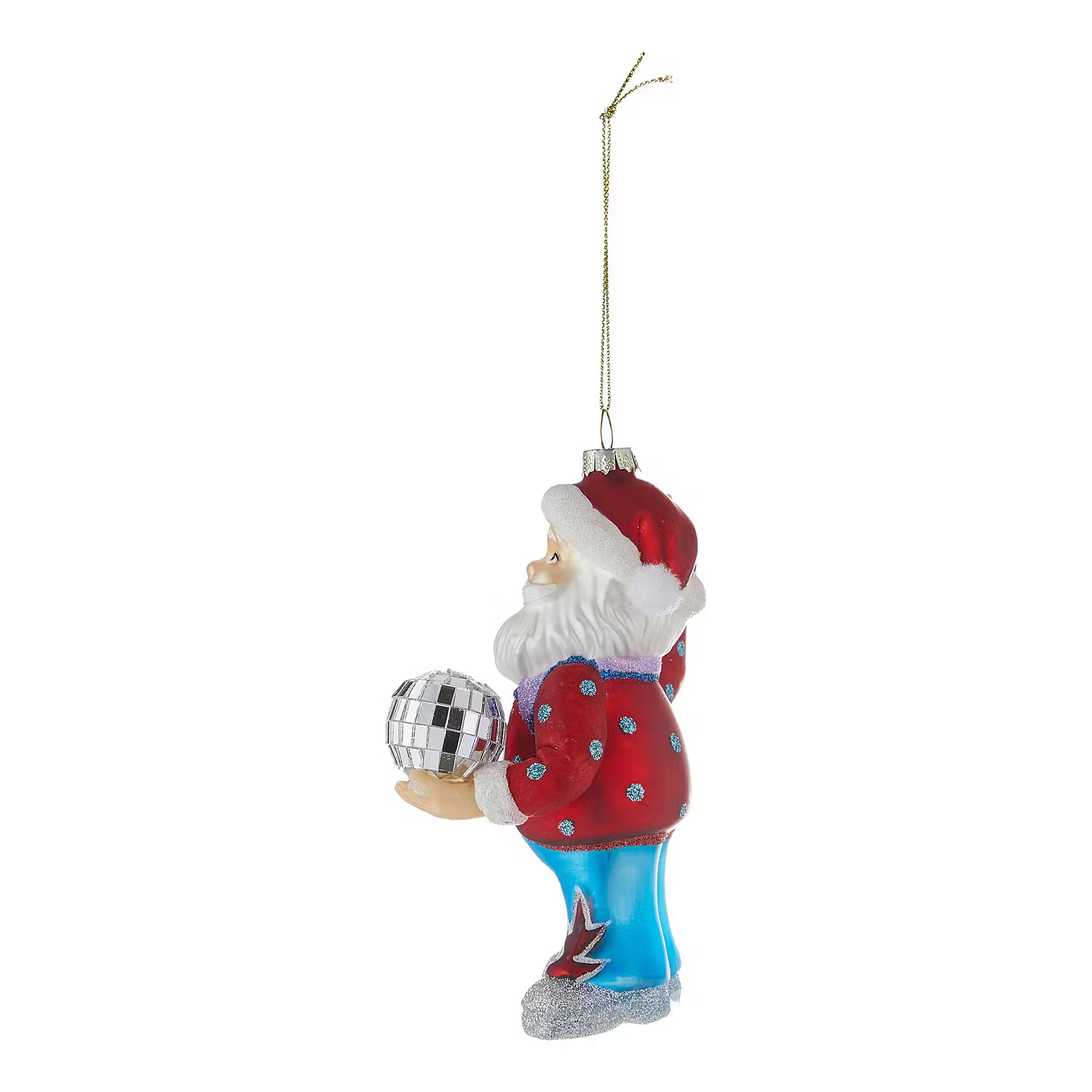 HANG ON Baumanhänger Disco Santa - Borosilikatglas - Rot