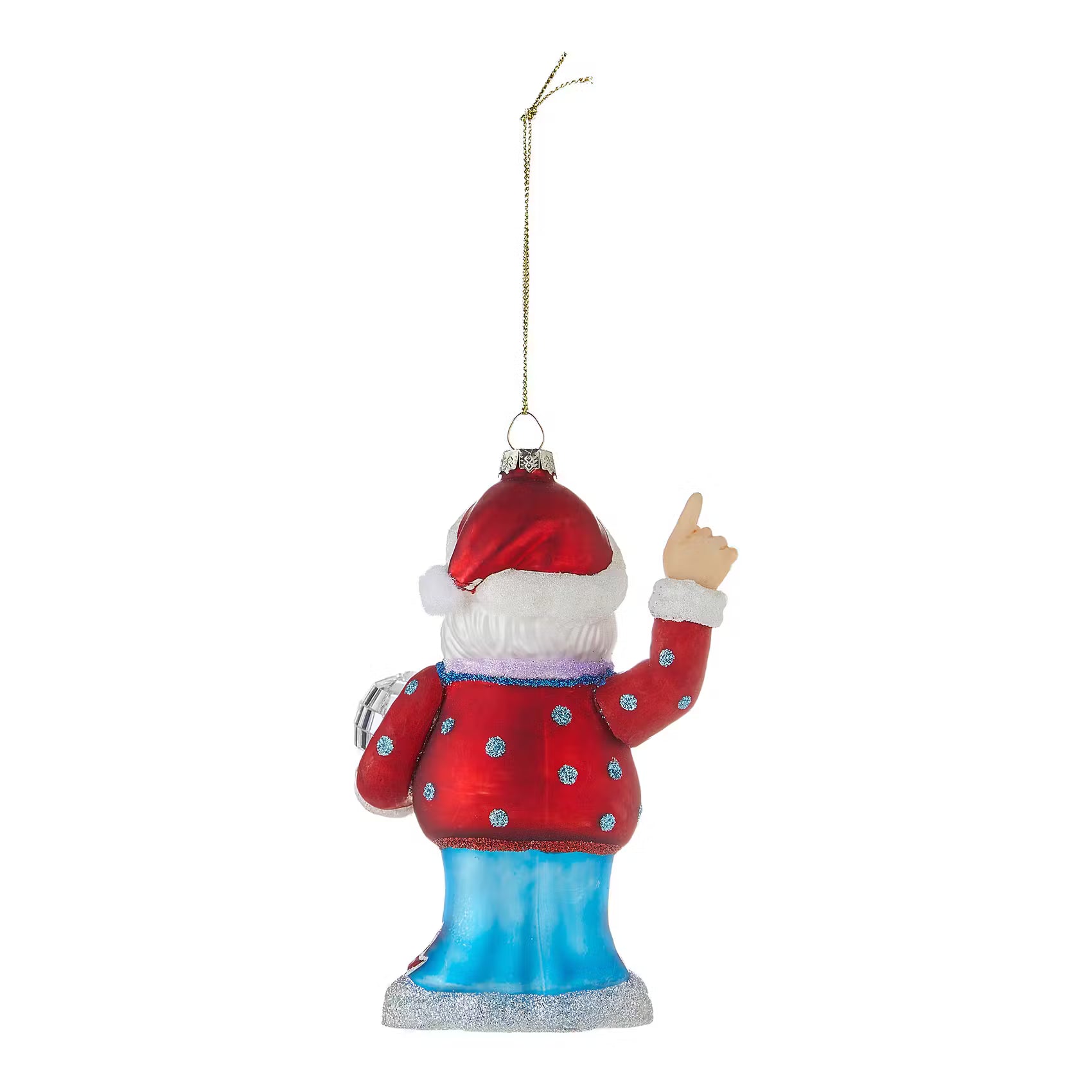 HANG ON Baumanhänger Disco Santa - Borosilikatglas - Rot