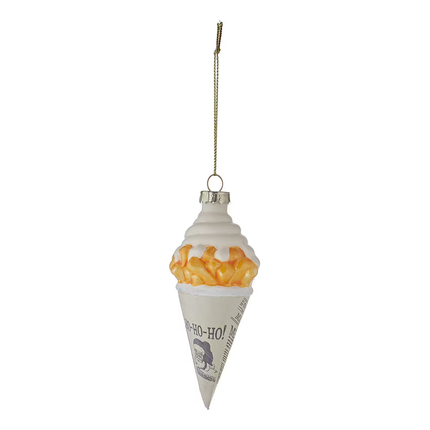 HANG ON Baumanhänger Belgische Pommes - Borosilikatglas - Gelb