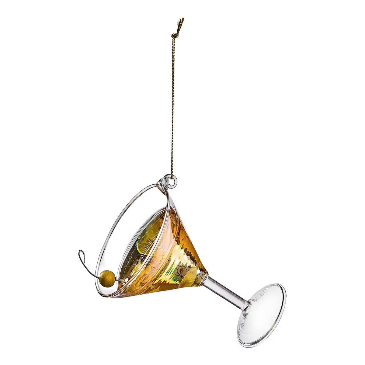 HANG ON Baumanhänger Martini - Borosilikatglas - Gelb