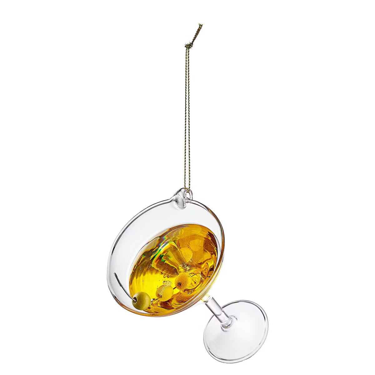HANG ON Baumanhänger Martini - Borosilikatglas - Gelb