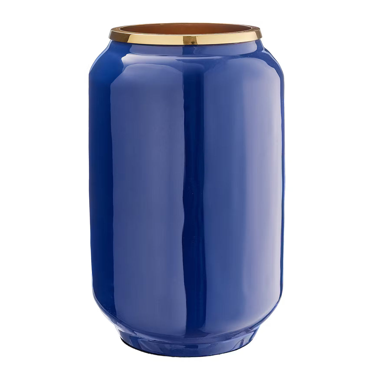 NAYANA Vase Auge - Eisen/Messing - Blau