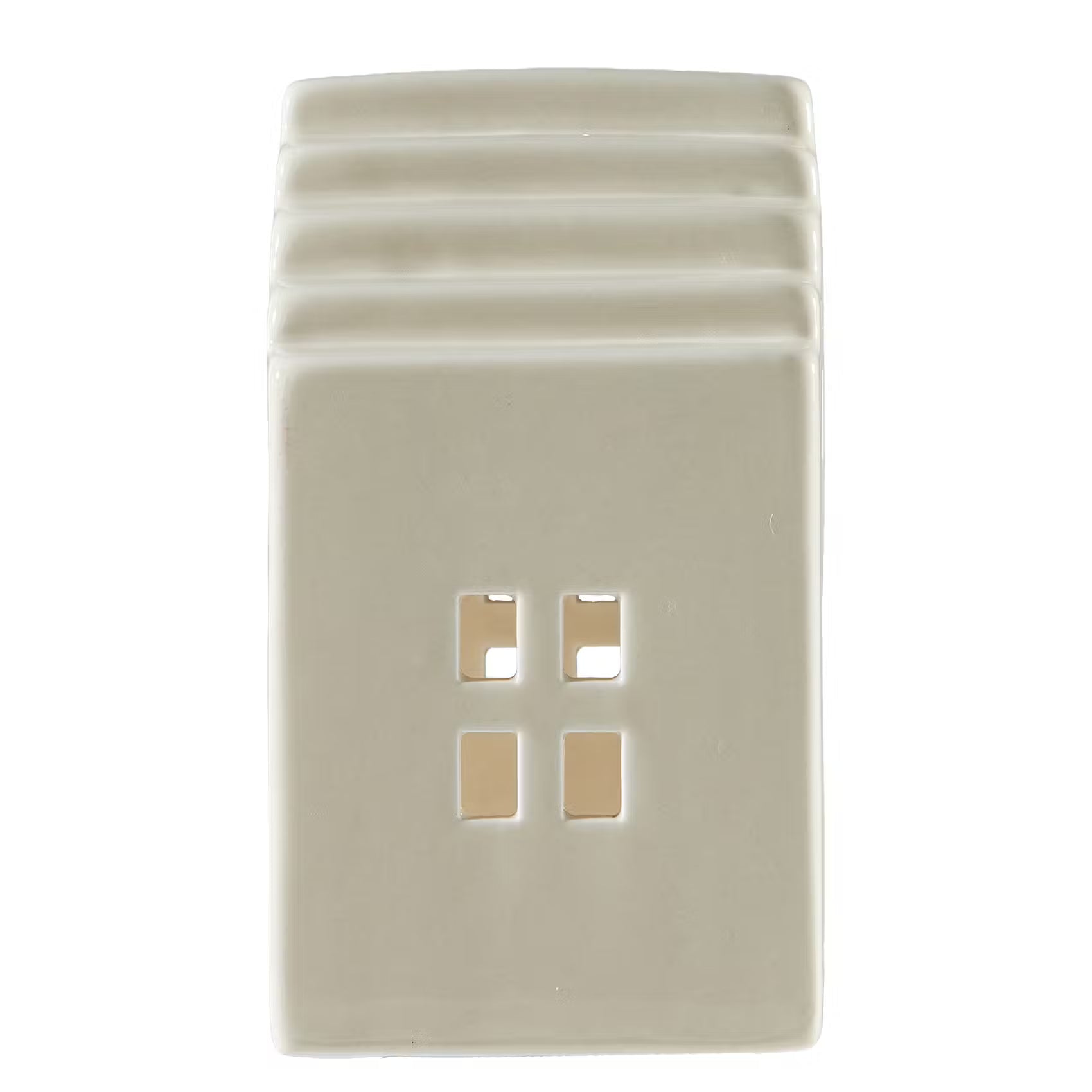 DELFT Teelichthaus - Steinzeug - Beige - Beige