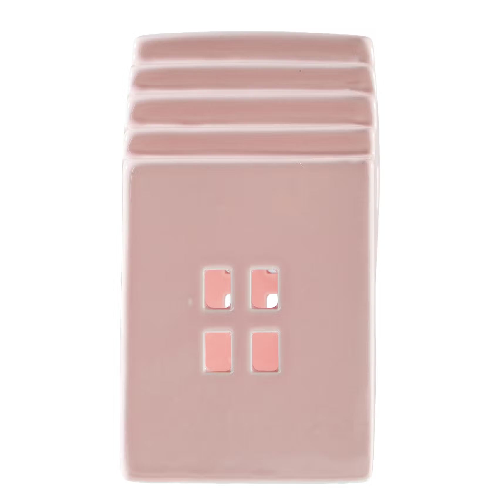 DELFT Teelichthaus - Steinzeug - Rosa - Rosa