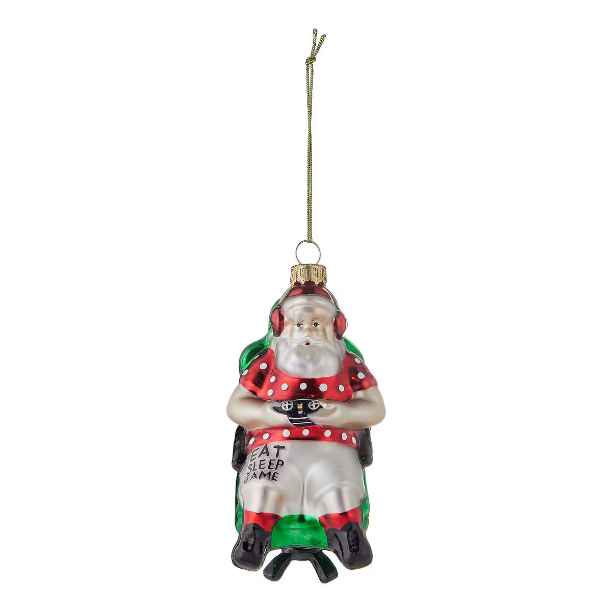 HANG ON Baumanhänger Zocker Santa - Borosilikatglas - Rot