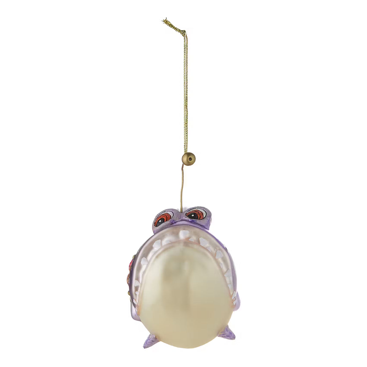 HANG ON Baumanhänger Anglerfisch - Borosilikatglas - Lila