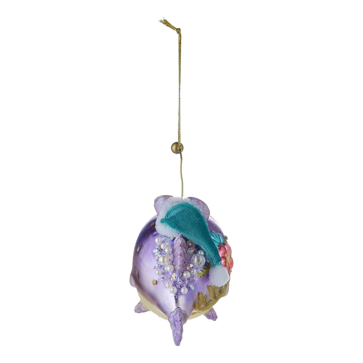 HANG ON Baumanhänger Anglerfisch - Borosilikatglas - Lila