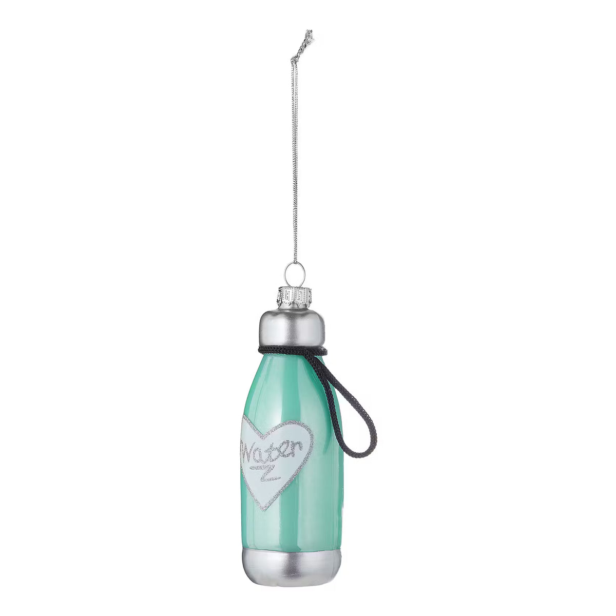 HANG ON Baumanhänger Trinkflasche - Borosilikatglas - Türkis