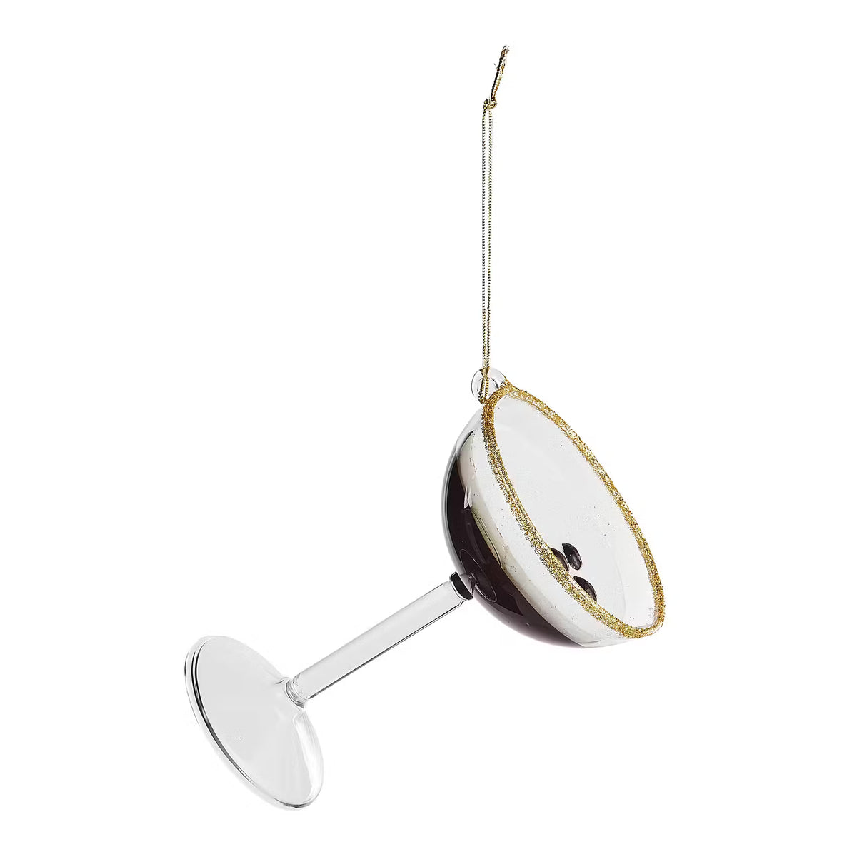 HANG ON Baumanhänger Espresso Martini - Borosilikatglas - Braun