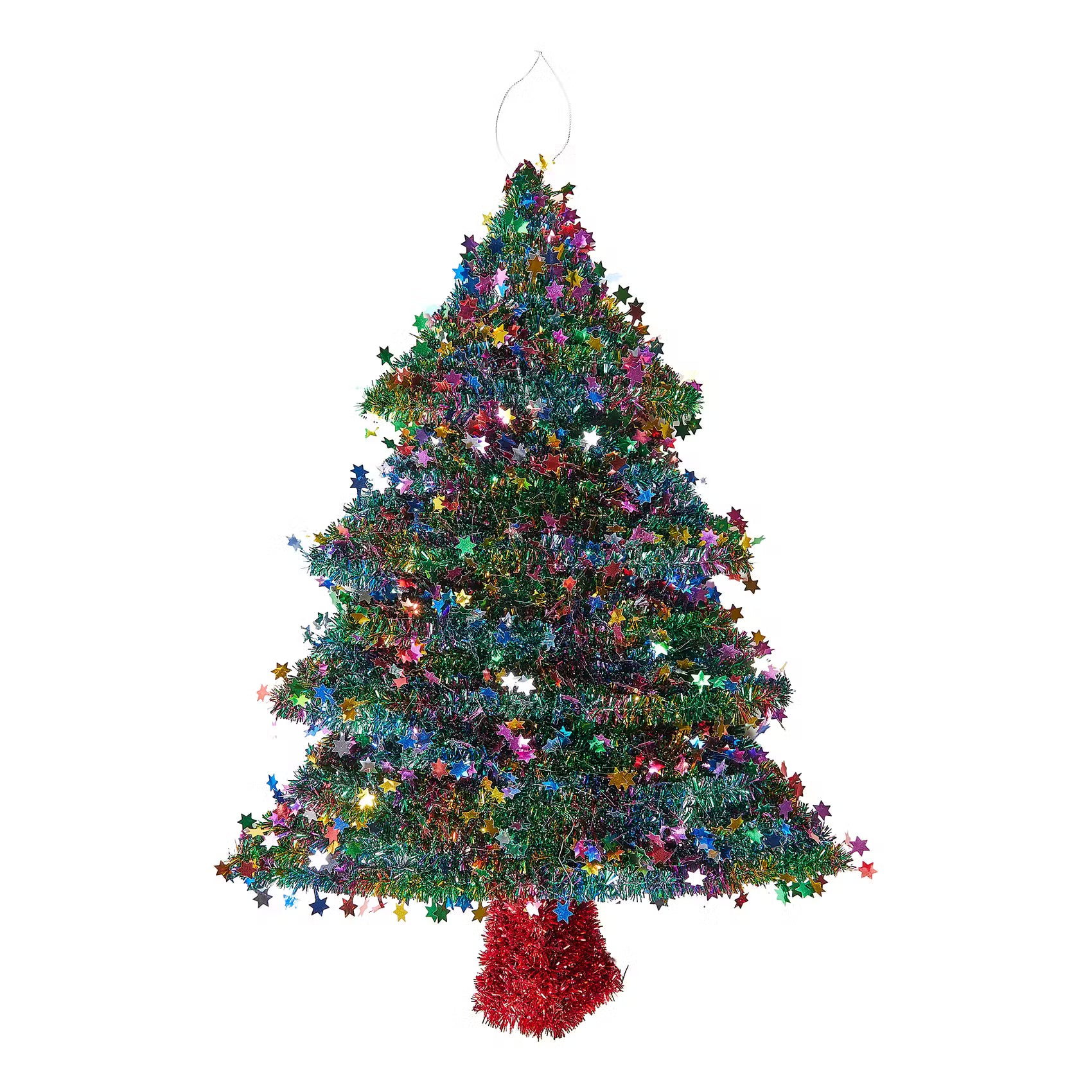 X-MAS Tinsel-Baum Pailetten - Polyethylen - Grün