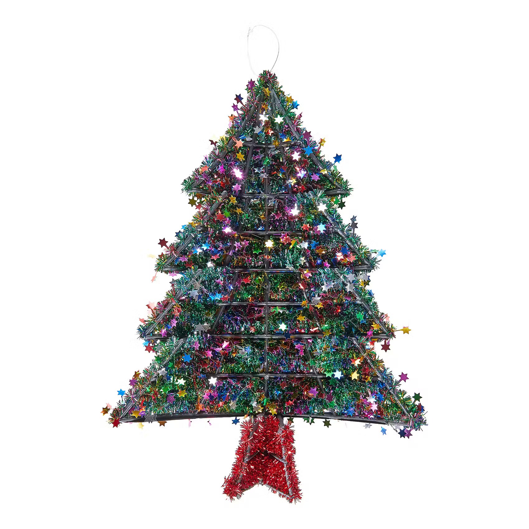 X-MAS Tinsel-Baum Pailetten - Polyethylen - Grün