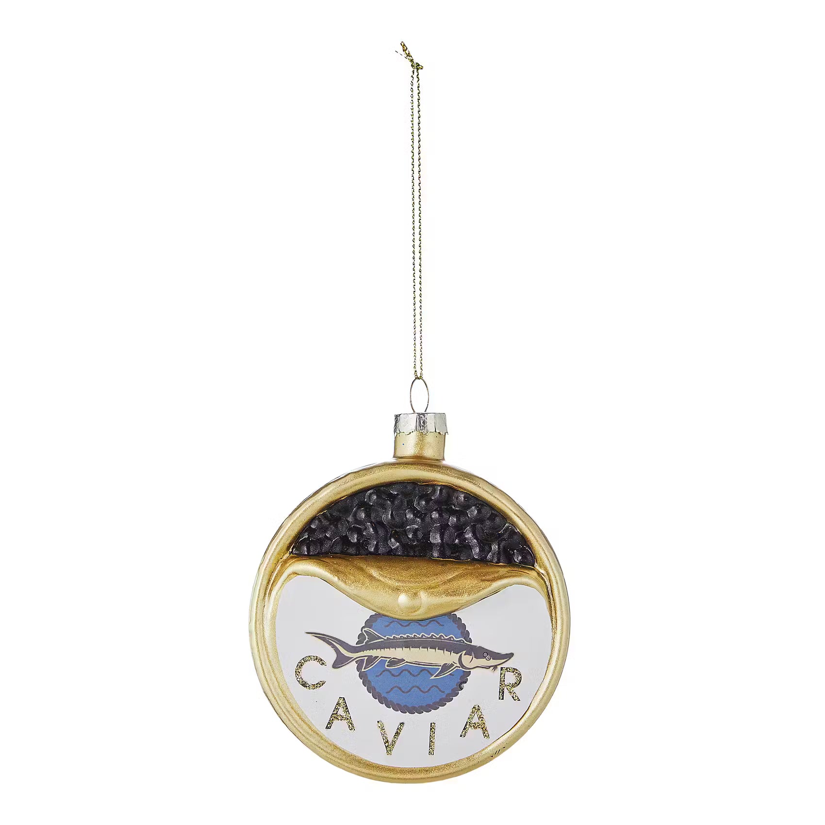 HANG ON Baumanhänger Caviar - Borosilikatglas - Blau