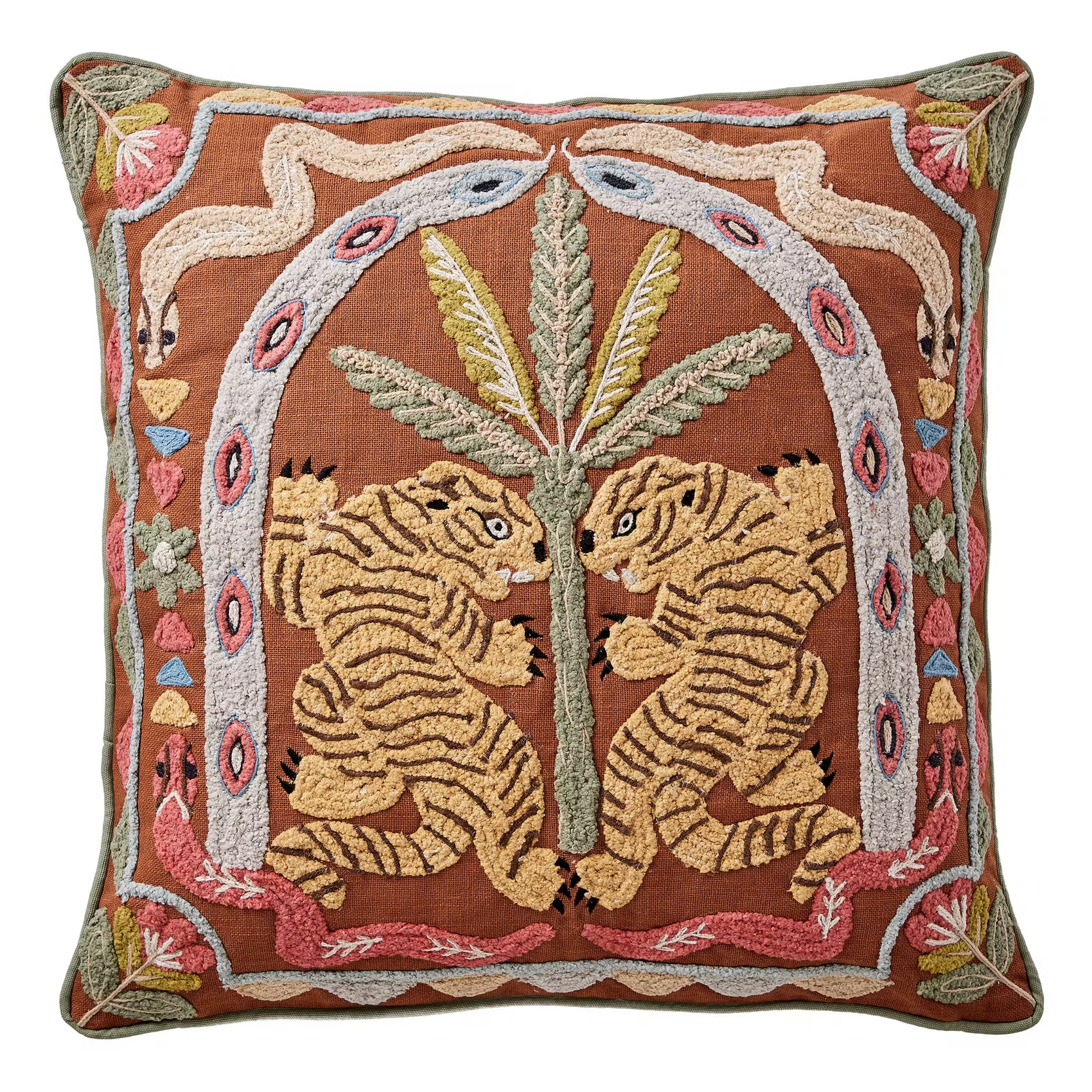 BOHEMIAN Kissen Tiger - Baumwolle/Polyester/Andere - Braun