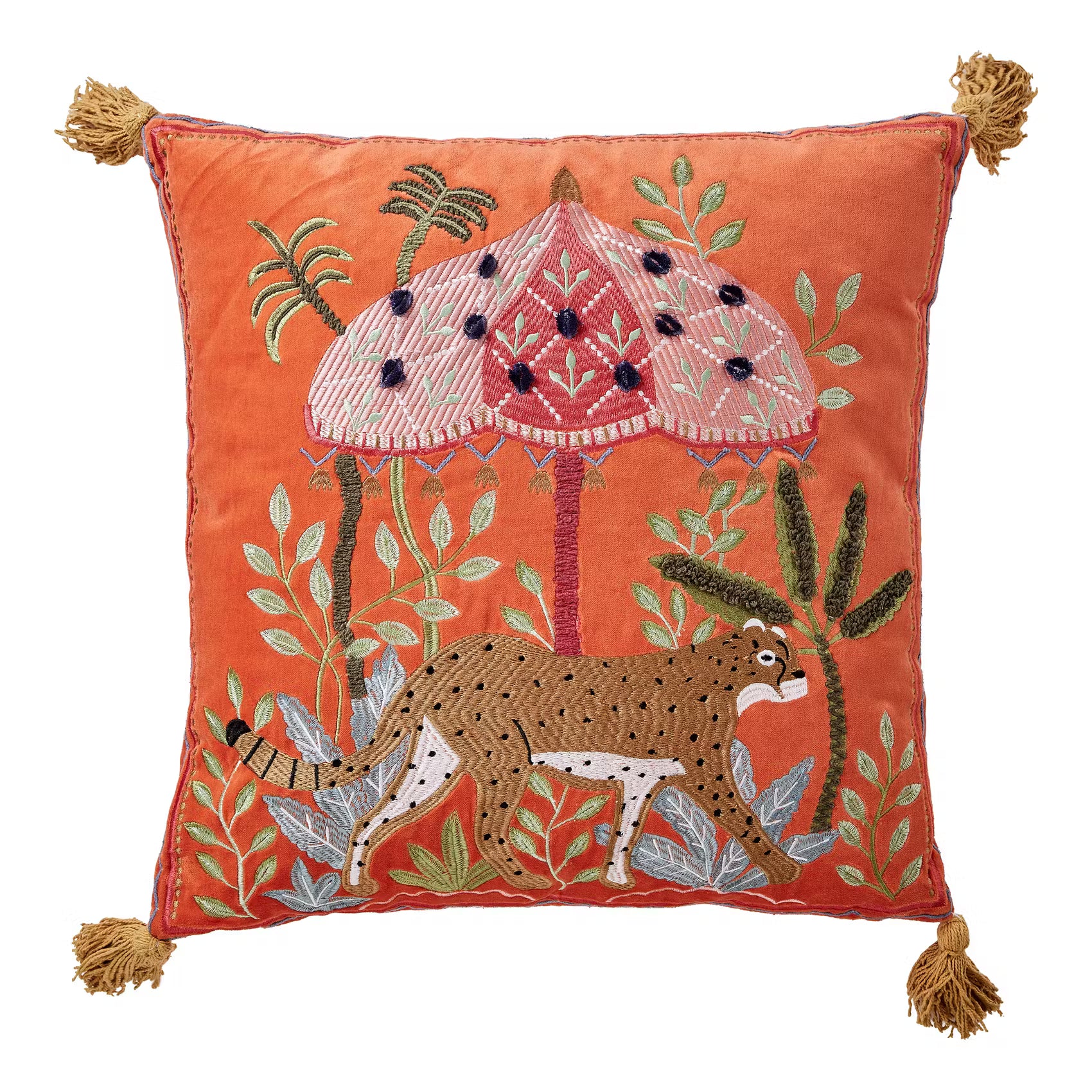 BOHEMIAN Kissen Tiger - Baumwolle/Polyester/Andere - Orange