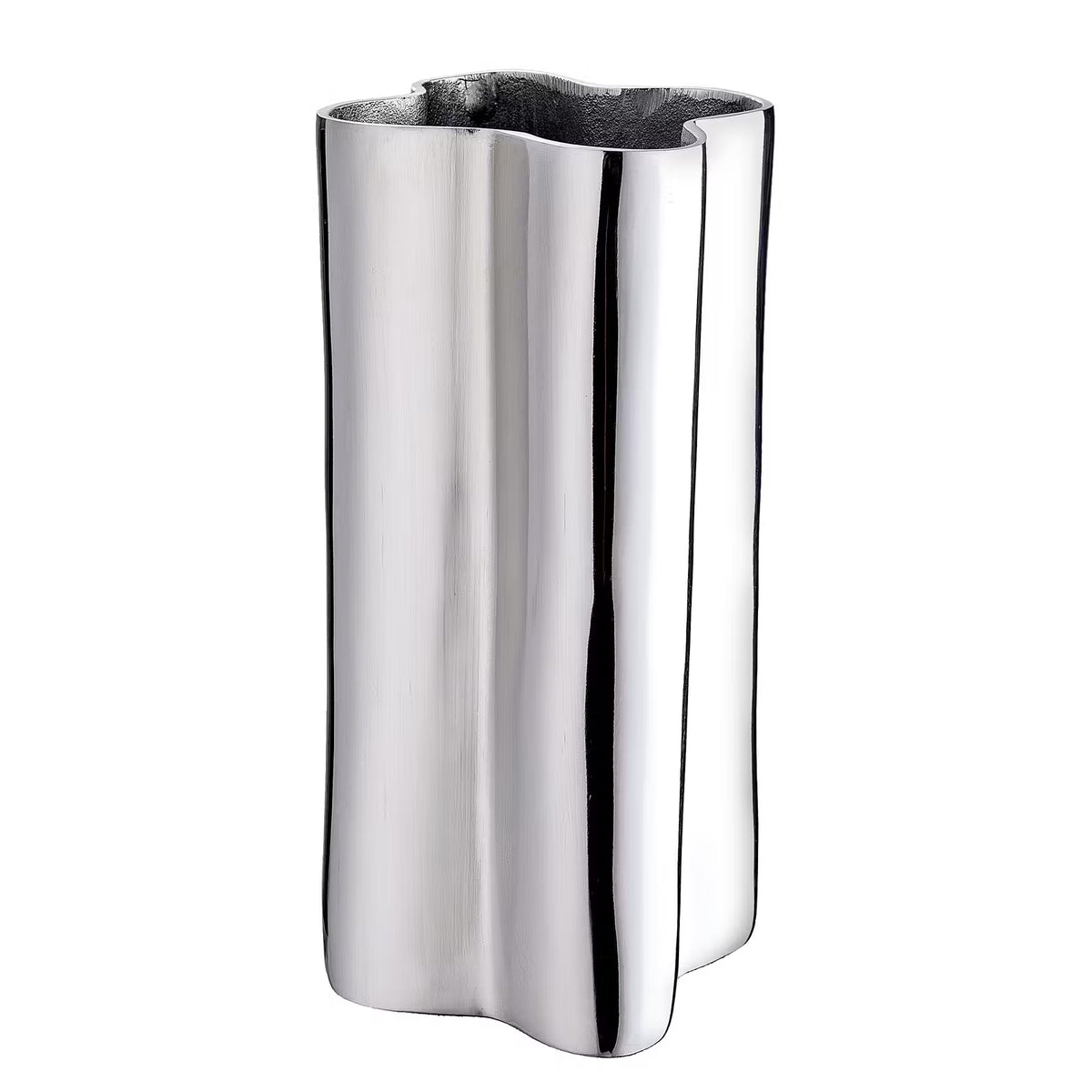CHROME Vase - Aluminium - Silber - Höhe: 30 cm