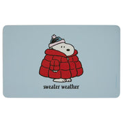 PEANUTS Frühstücksbrettchen Sweater Weather - HPL Schichtstoff - Blau/Rot