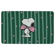 PEANUTS Frühstücksbrettchen Schleife - HPL Schichtstoff - Grün/Rosa